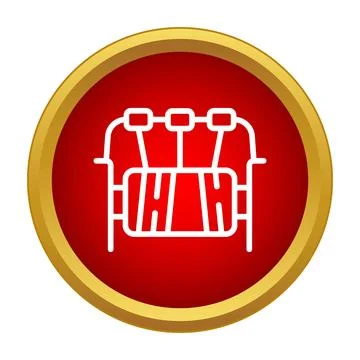 Playground equipment swing seat vector icon design Stock Illustration