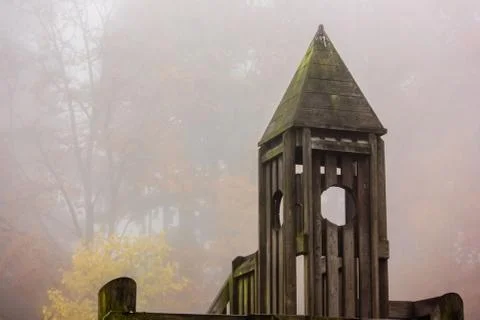 Playground in the fall Stock Photos