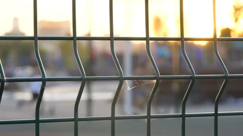 Playground fence Stock Footage 139495822