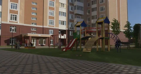 On the playground Stock Footage 52365452