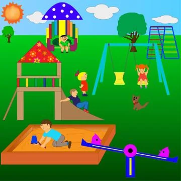 Playground Stock Illustration