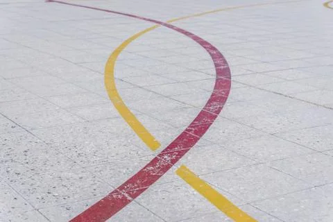 Playground lines Foto stock