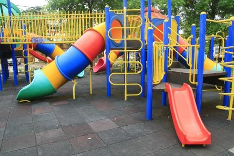 Playground nobody Stock Photos
