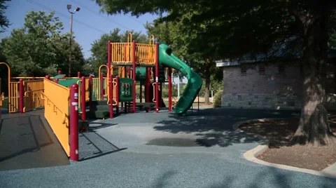 Playground Pan-Pond5 Settings Video stock 8554075