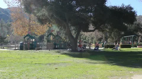 Playground in Park Video stock 20459889