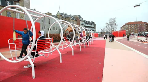 Playground park Video stock 36698419