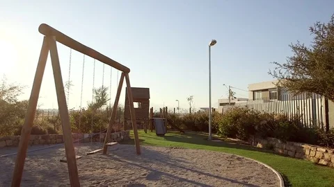 Playground in park Video stock 77053610