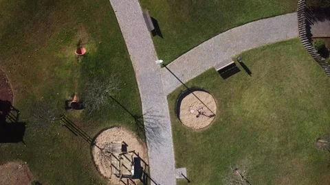 Playground in the park Stock Footage 147941328