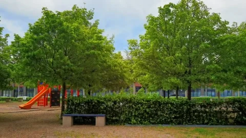 Playground in the park Stock Footage 154512172