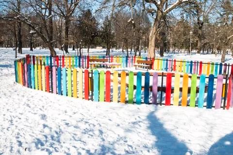 Playground in the park Stock Photos