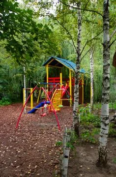Playground in the Park Stock Photos