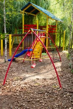 Playground in the Park Stock Photos