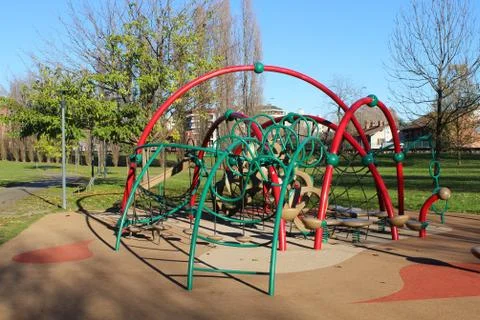 Playground in the park Stock Photos