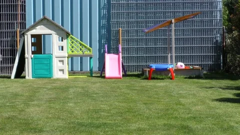 Playground on the personal plot Vídeos de archivo 161704457