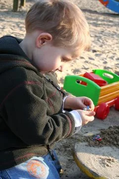 On the playground Foto stock