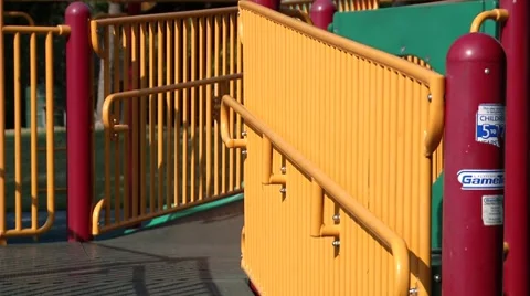 Playground railing Static-Pond5 Settings Stock Footage 8554066