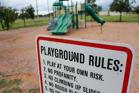 Playground rules 스톡 사진