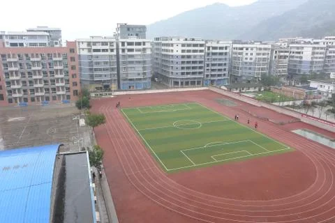 The playground of a school Stock Photos