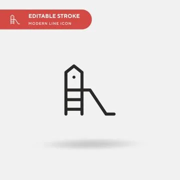 Playground Simple vector icon. Illustration symbol design template for web mo Stock Illustration