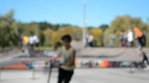 Playground skate park Stock Footage 141552738