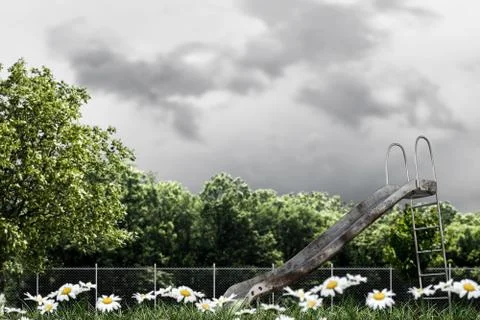 Playground slide Stock Illustration