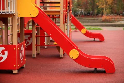 Playground slide Foto stock