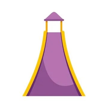 Playground slide vector icon for children's playing Stock Illustration