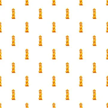 Playground spiral slide tower repeating pattern background Illustrazione stock