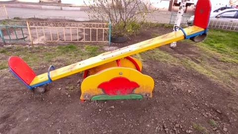 Playground on a sunny day Stock Footage 241636928