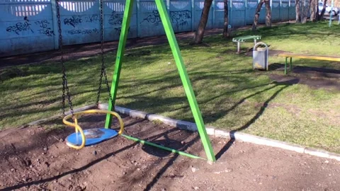 Playground on a sunny day Stock Footage 241636997