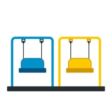 Playground swing icon Stock Illustration