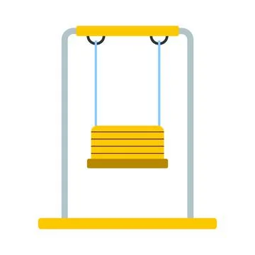 Playground swing icon Stock Illustration