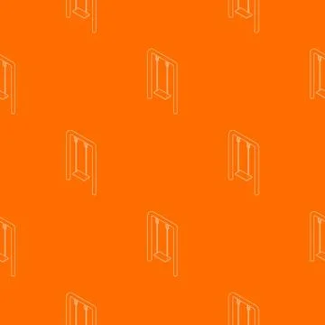 Playground swing pattern vector orange Stock Illustration