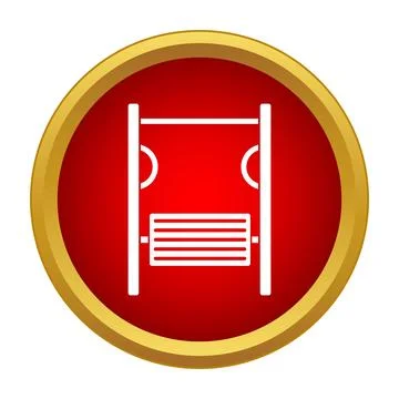 Playground swing set flat icon design Stock Illustration