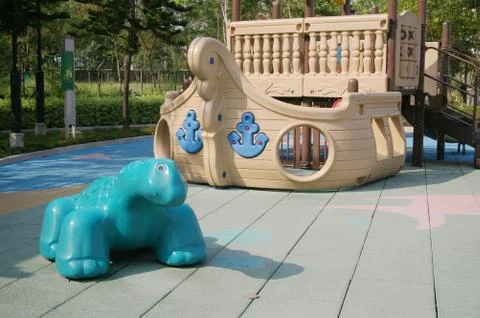 Playground under sunshine Foto stock