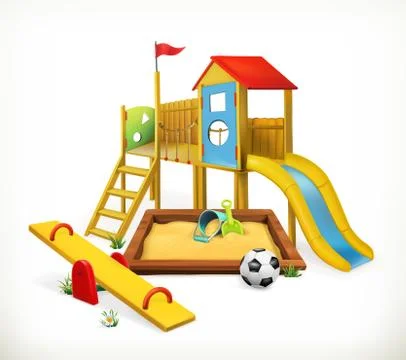 Playground, vector illustration Stock Illustration