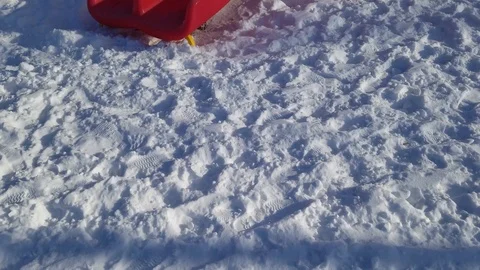 Playground in winter 1 Stock Footage 102242167