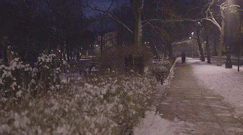 Playground in winter Stock Footage 61259235