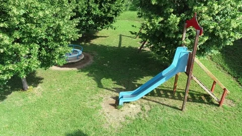 Playground without children Stock Footage 131175228