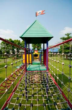 Playground without children Stock Photos