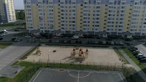 Playground in the yard Video stock 93119651