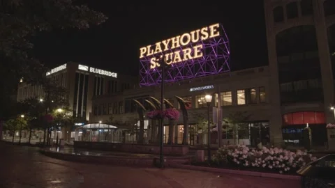 Playhouse Square Sign Stock Footage 157143244