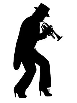 Playin' those low down blues Stock Illustration