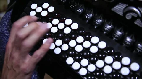 Playing an accordion Stock Footage 55672029