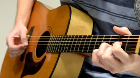 Playing Accustic Guitar Видео 23848167