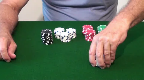 Playing And Winning At Blackjack Stock Footage 26188161