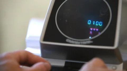 Playing Astro Wars arcade game Stock Footage 91900798