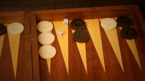 Playing backgammon Video stock 116028059