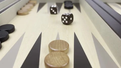 Playing backgammon Video stock 310209831