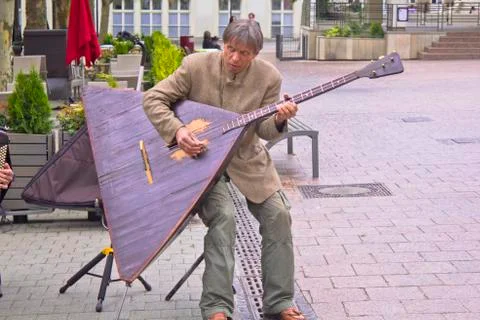 Playing the Balalaika Stock Photos